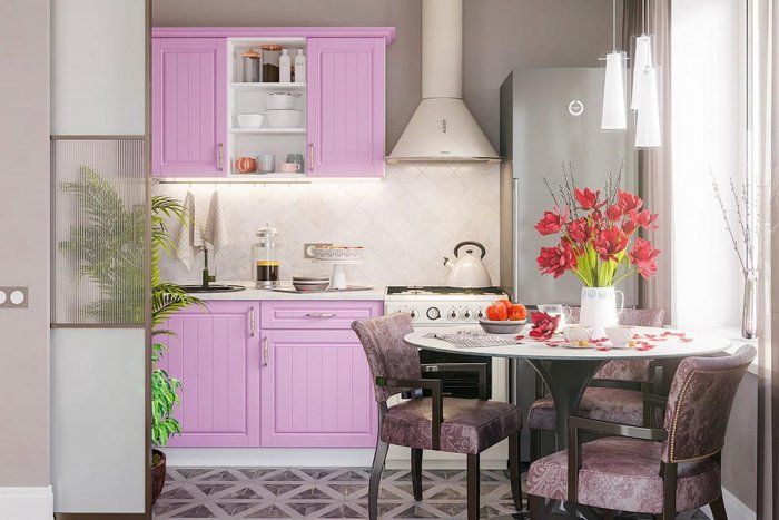 Кухонный гарнитур "София" (Лондон) сирень