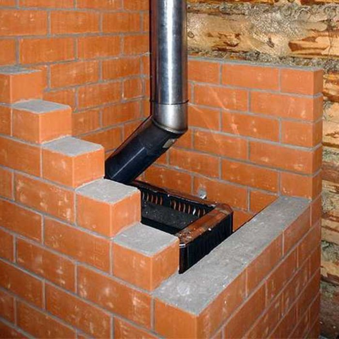 Обкладка печи в бане кирпичом