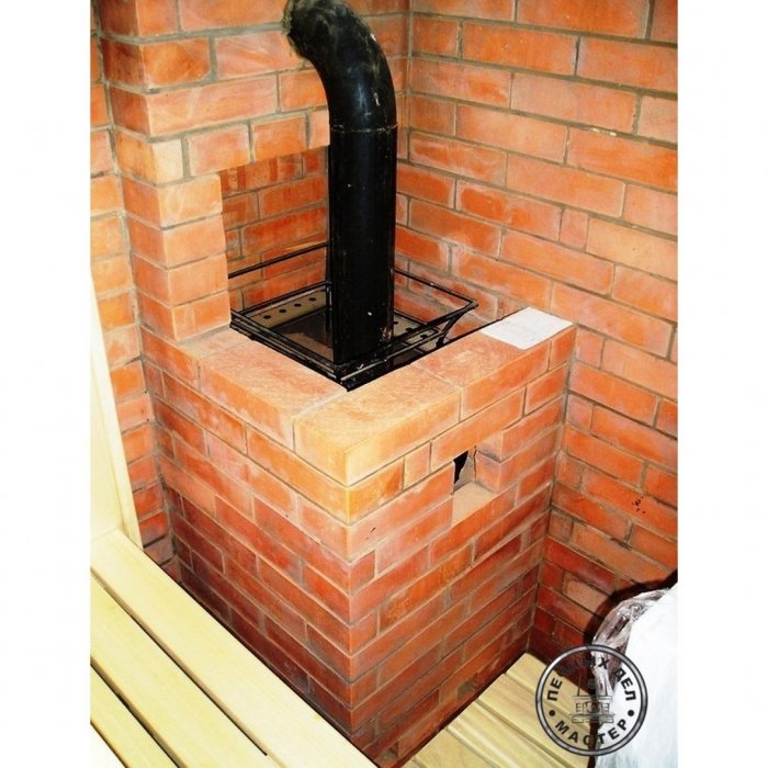 Кирпичная обкладка металлической печи