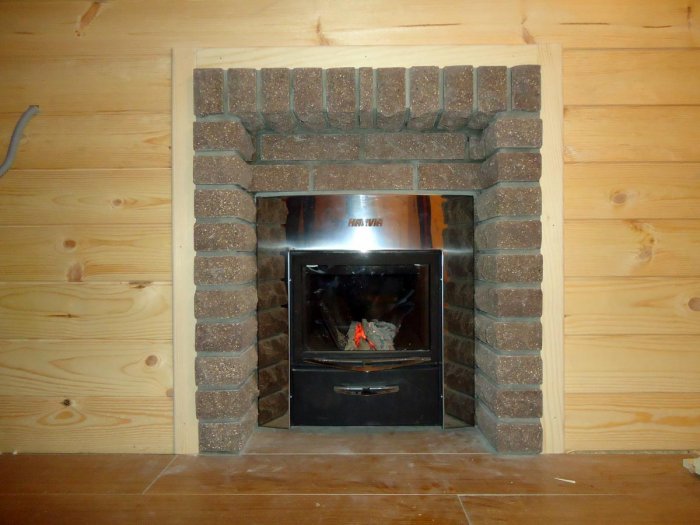 Обкладка печи в бане кирпичом