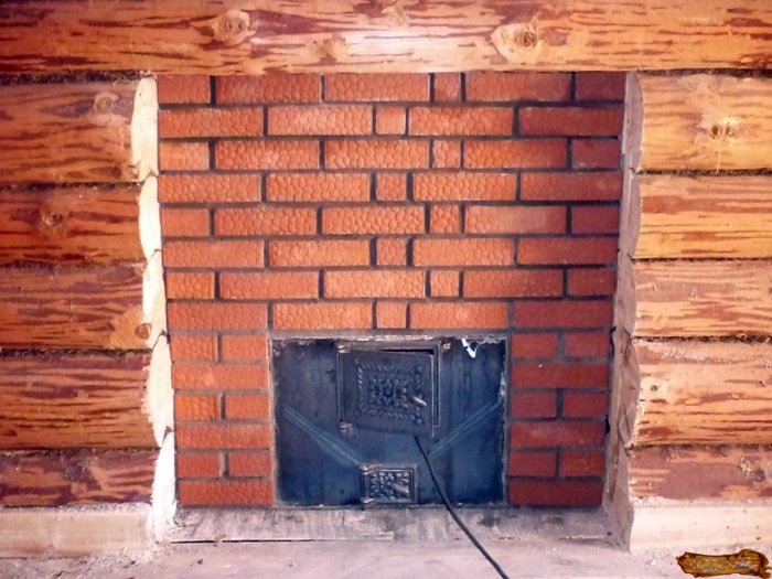 Кирпичная перегородка в бане