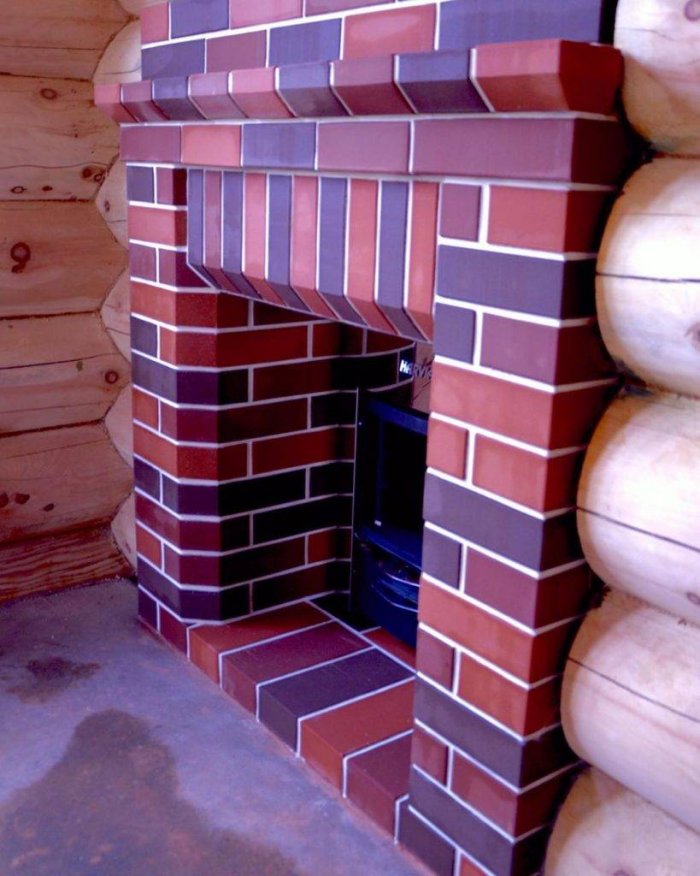 Обкладка банной печи