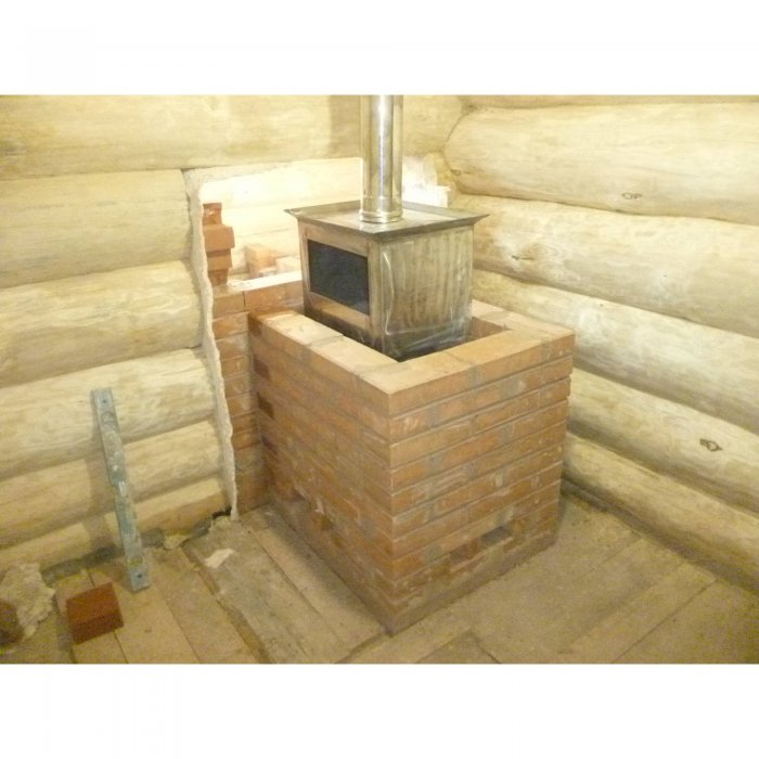 Обкладка металлической банной печи Гефест