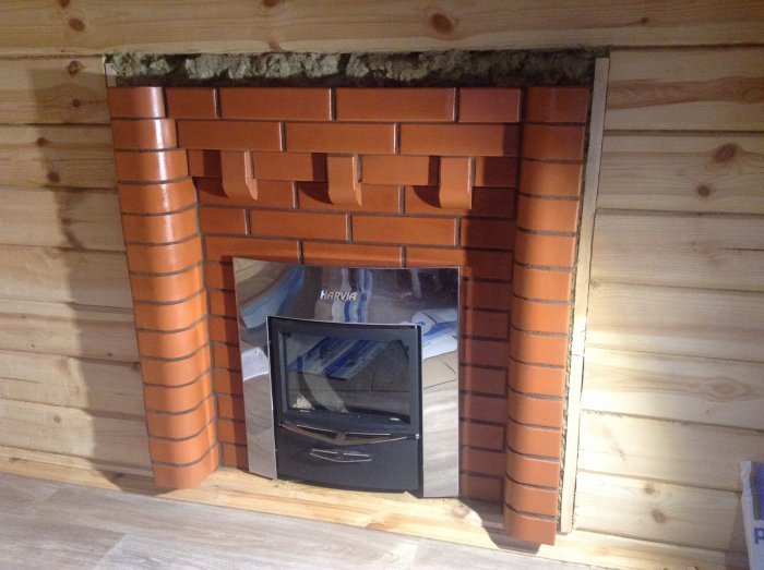 Портал для банной печи из кирпича