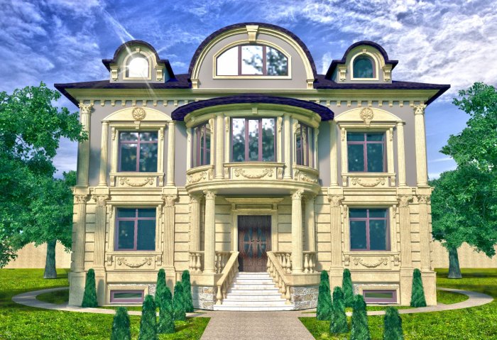 Фасады элитных домов