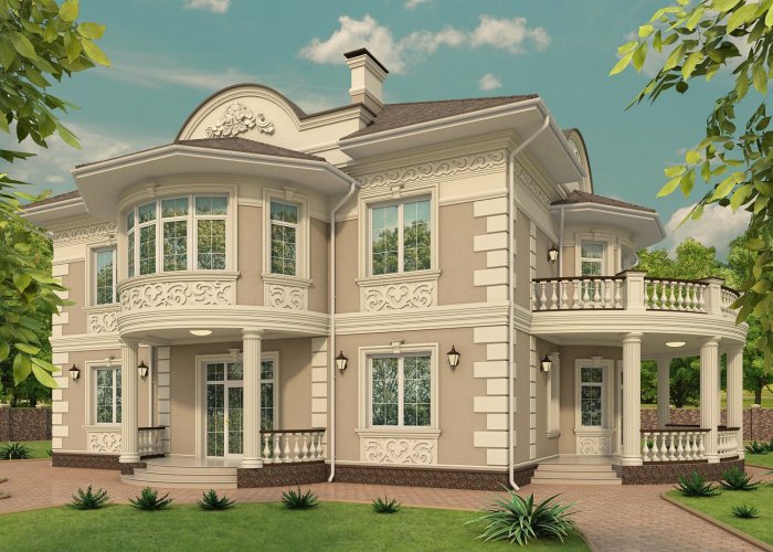 Классический двухэтажный дом