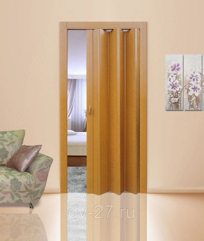 Дверь-гармошка Майами-стиль 2050*840мм белая матовая