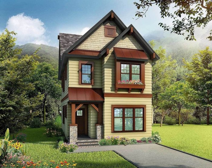 Уютный двухэтажный домик