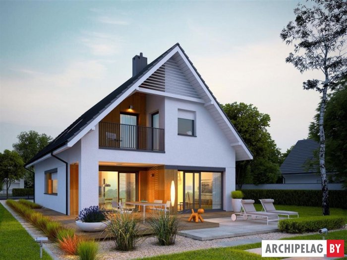 Домик с мансардой