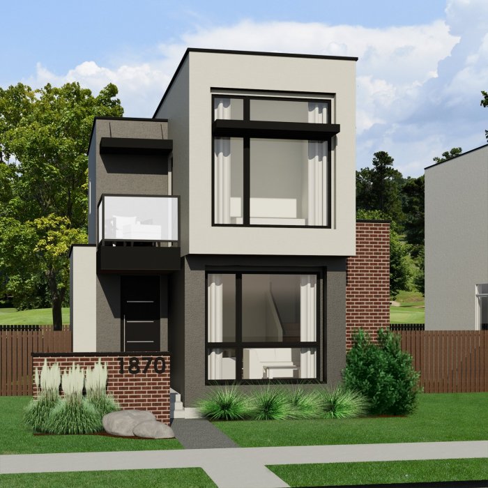 Компактный двухэтажный дом