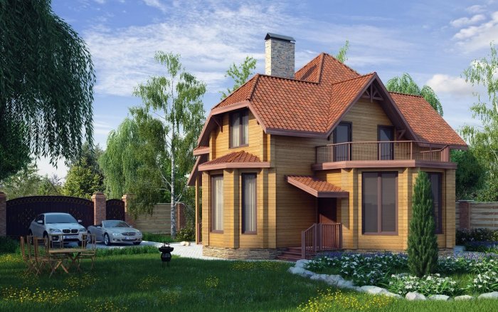 Двухэтажный домик