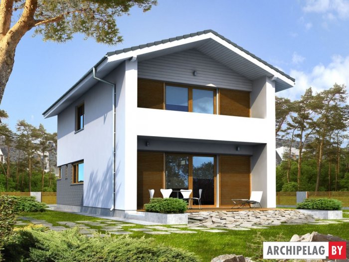 Проекты двухэтажных домов на узком участке