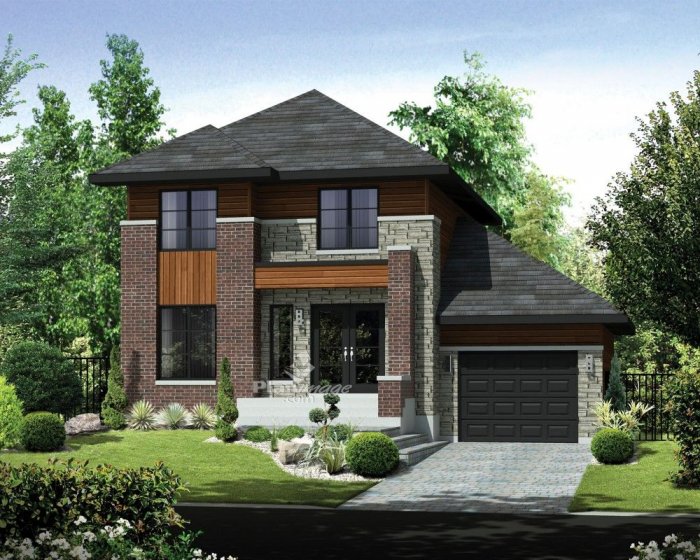 Маленький двухэтажный дом проект