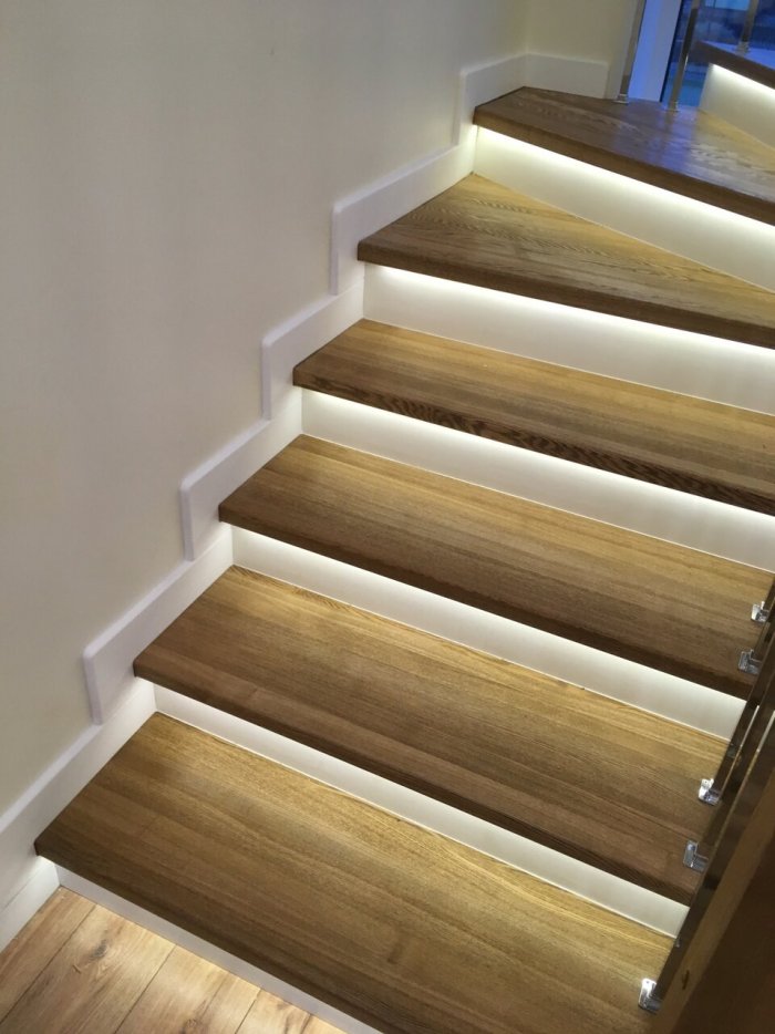 Плинтус на ступенях лестницы