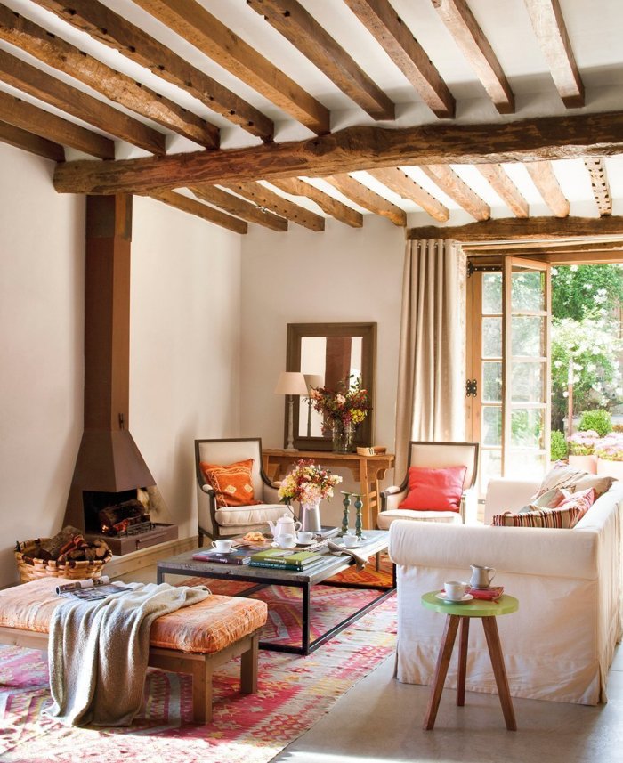 Декоративные балки в интерьере