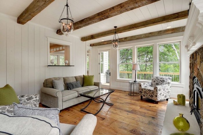 Фальшбалки в интерьере Скандинавский стиль