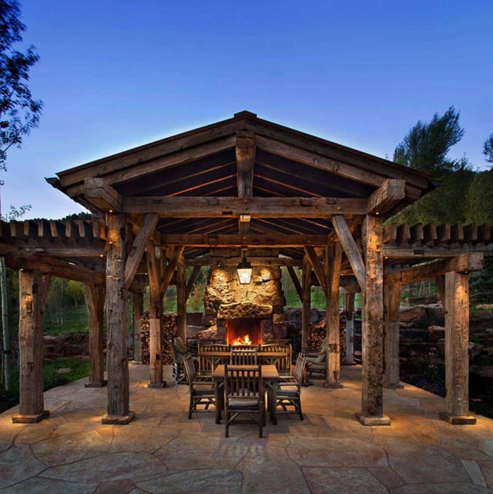 Летняя веранда ранчо