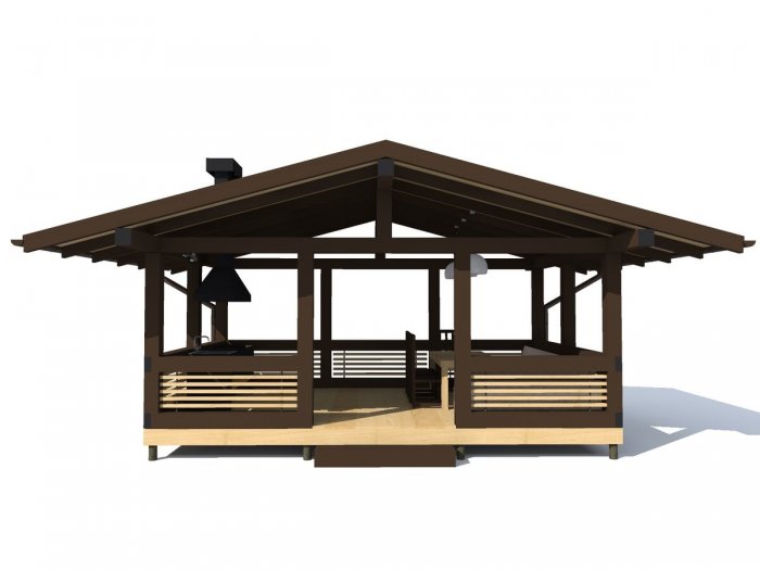 Беседка Шале Сокольский док