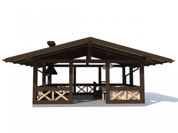 Деревянная беседка Шале