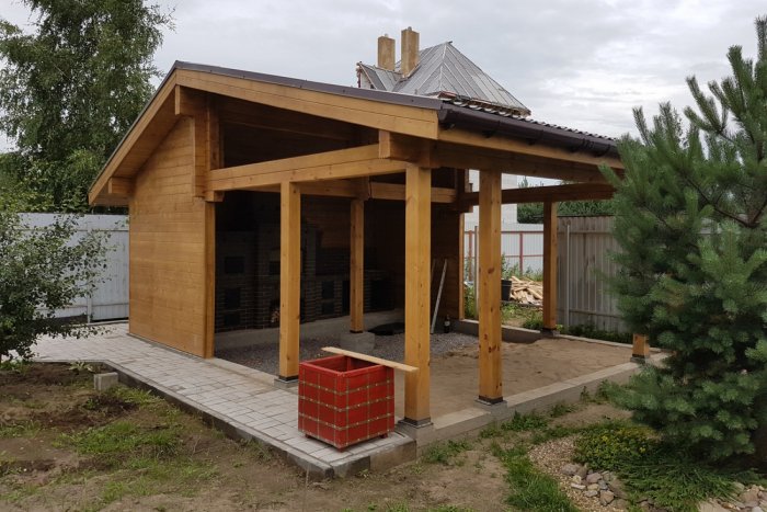 Беседка из бруса Шале