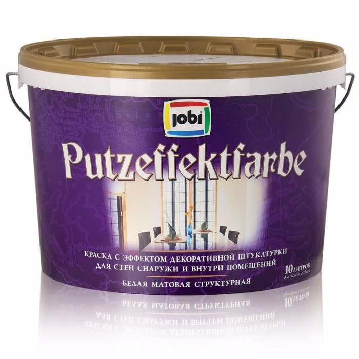 Jobi краска с эффектом декоративной штукатурки