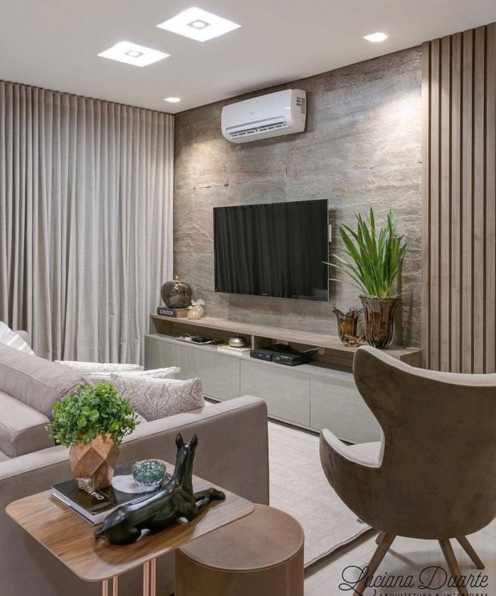 Декор в гостиной в современном