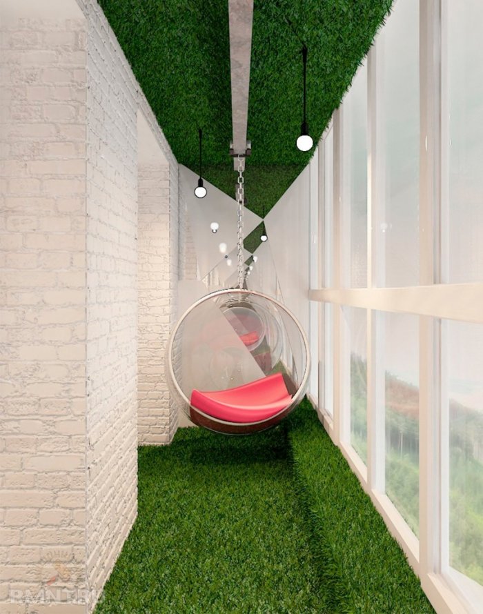 Искусственная трава в квартире