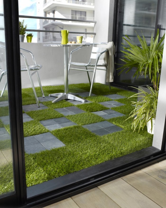 Газон в интерьере