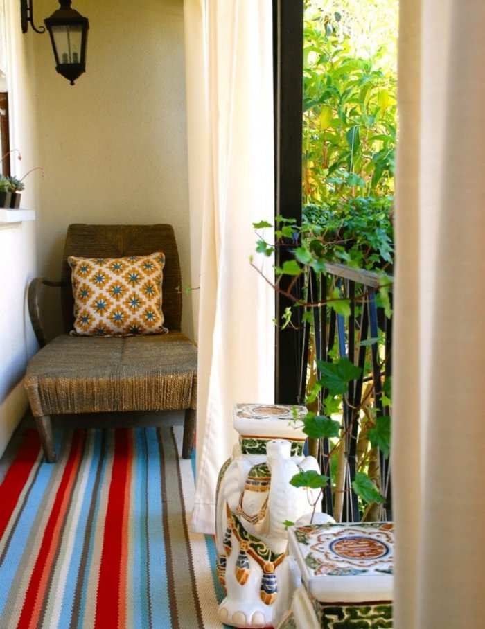 Прямоугольный бежевый ковер Сканди