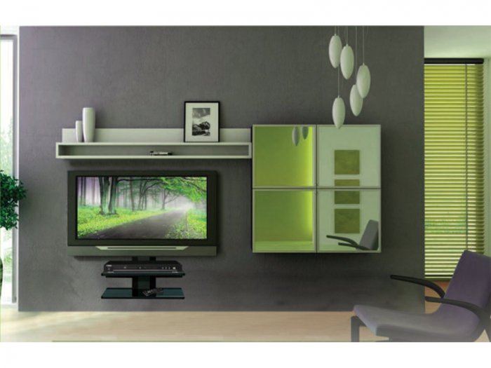 Навесная полка для телевизора