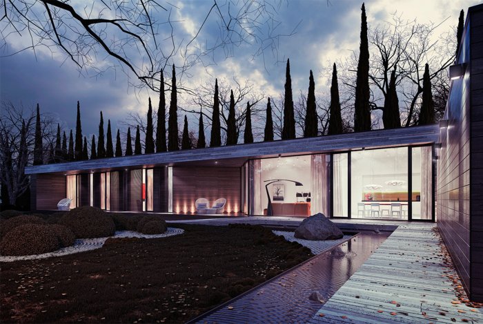 Дом в стиле японского минимализма