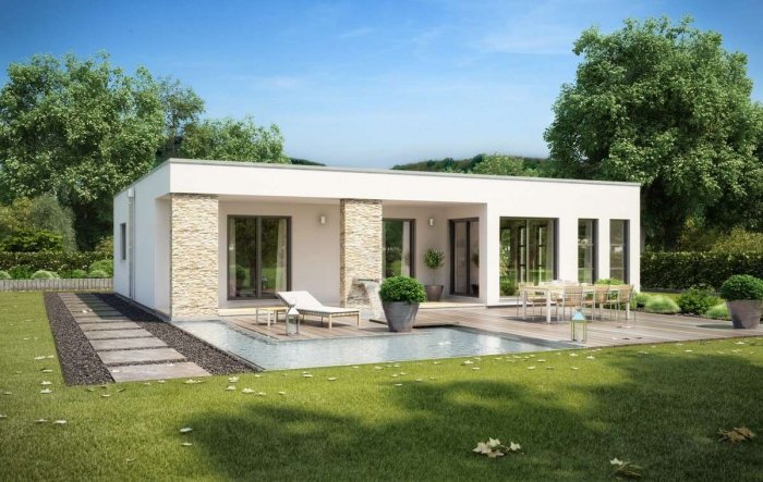 Бунгало с плоской крышей