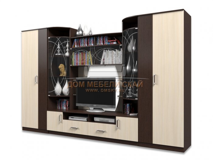 Стенка Мартин венге/дуб