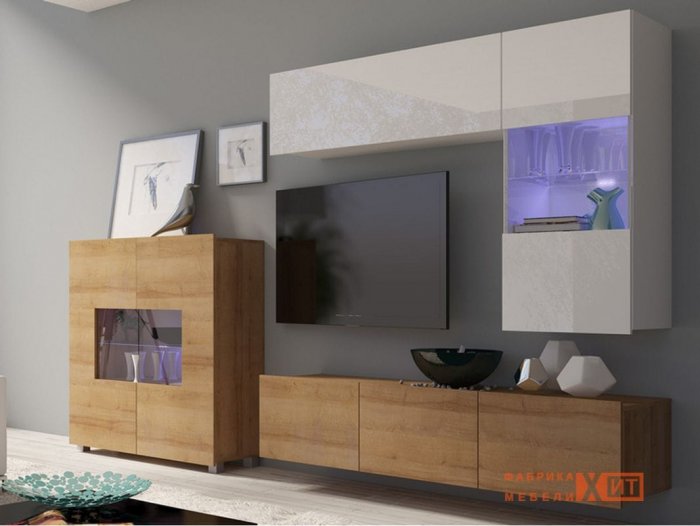 Стенка Каролина белая МДФ