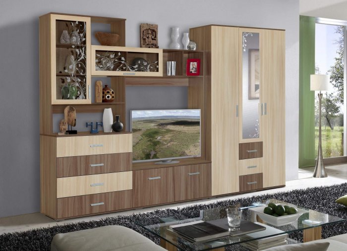 Стенка альтернатива ясень шимо