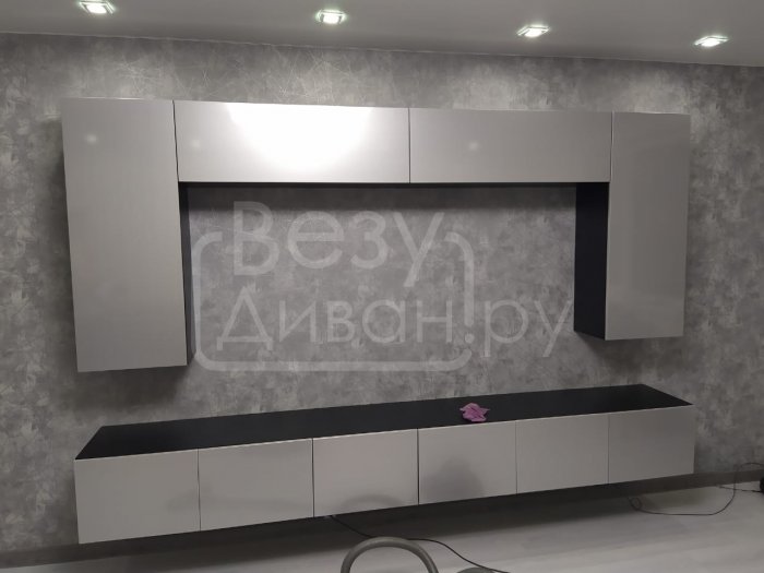 Стенка Каролина 2 черная МДФ