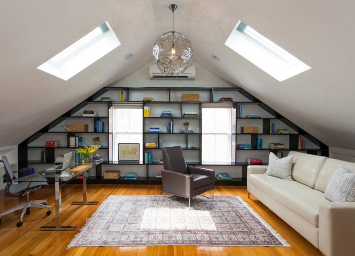 Обустройство мансарды