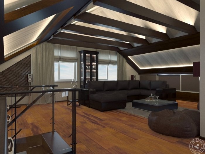 Проект мансардного этажа в частном доме