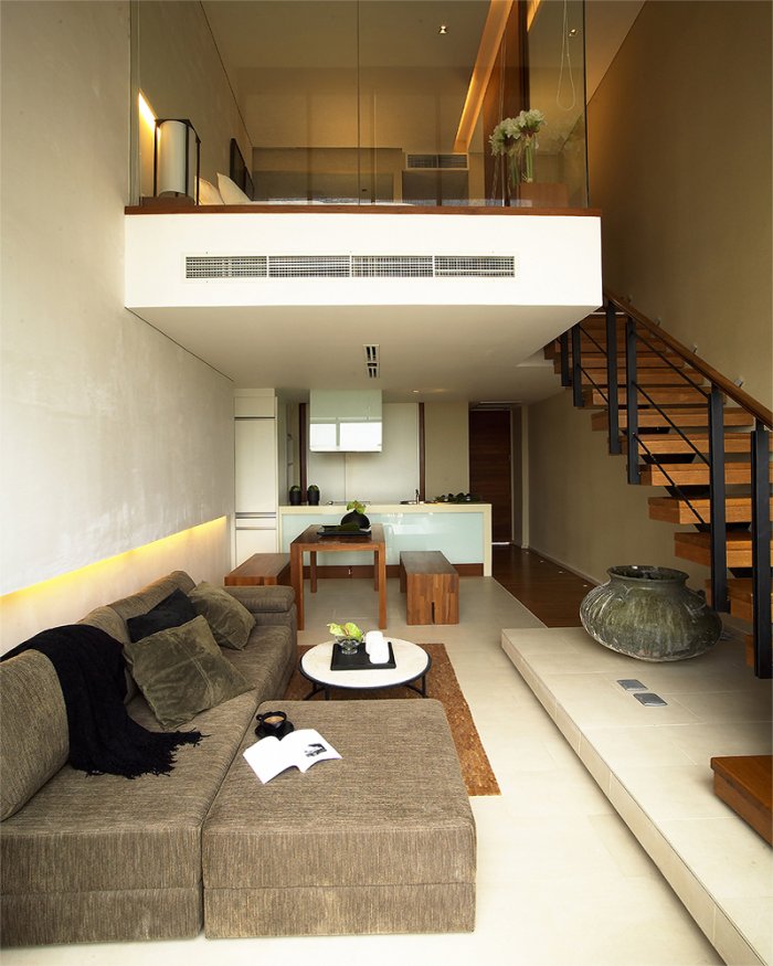 Двухуровневая студия 20 5 кв м