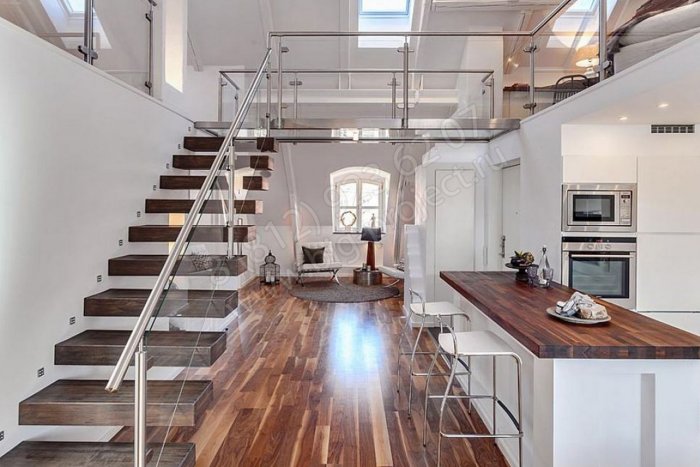 Двухэтажная квартира с мансардой