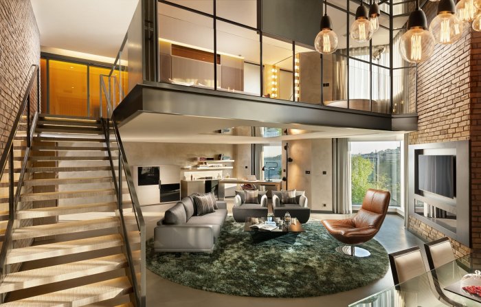 Шикарная двухуровневая квартира