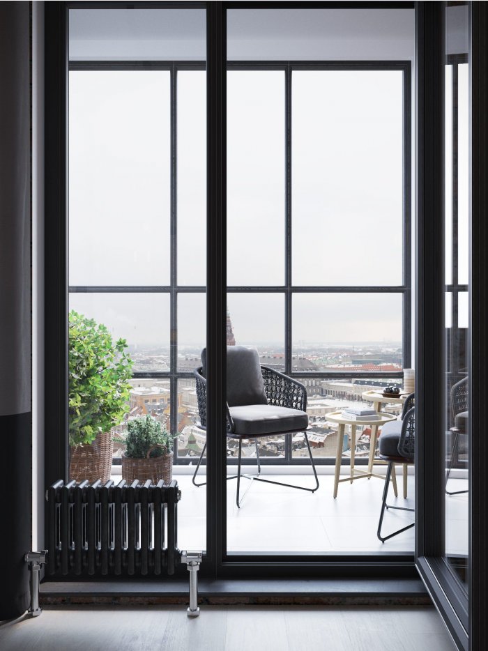 Французское окно на лоджию