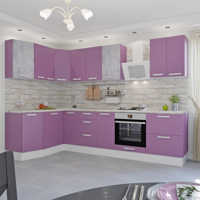 Сиреневая кухня