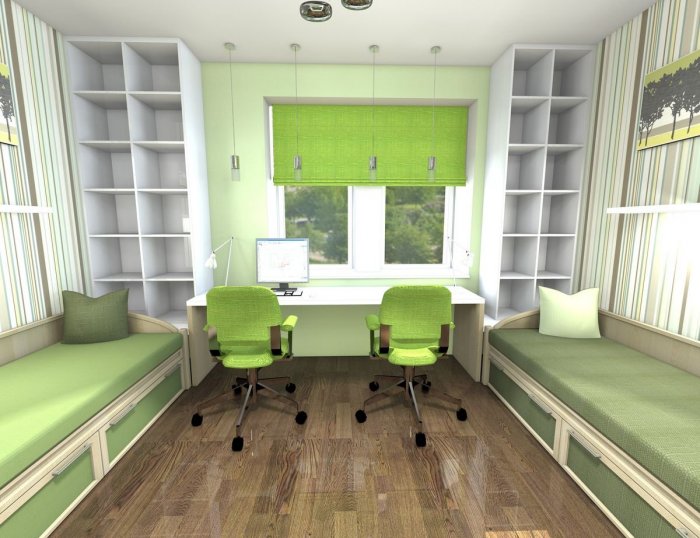 Комната для двух школьников