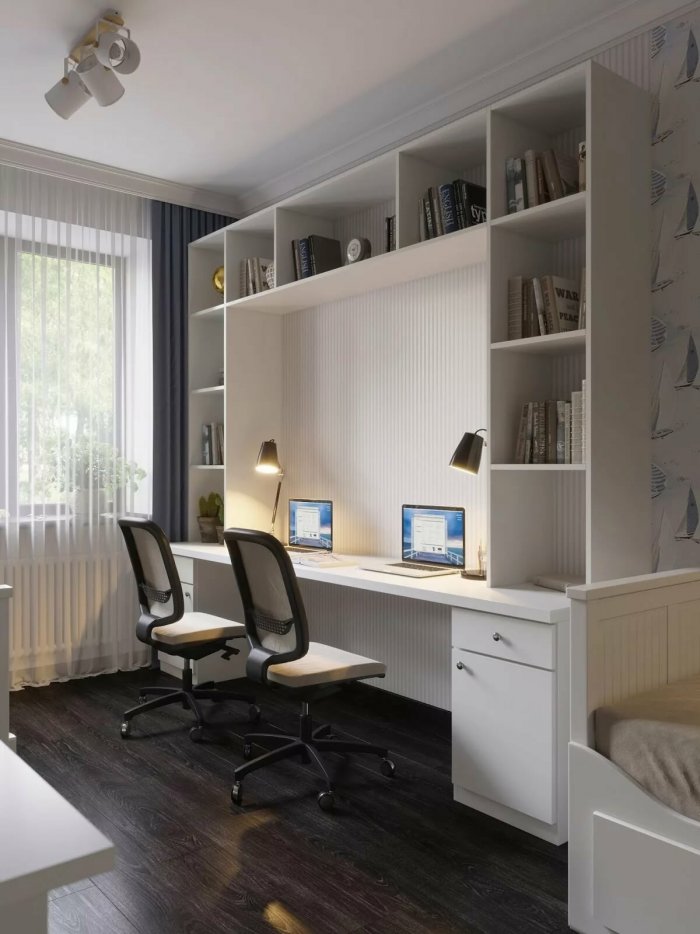 Письменные столы для двоих детей-школьников