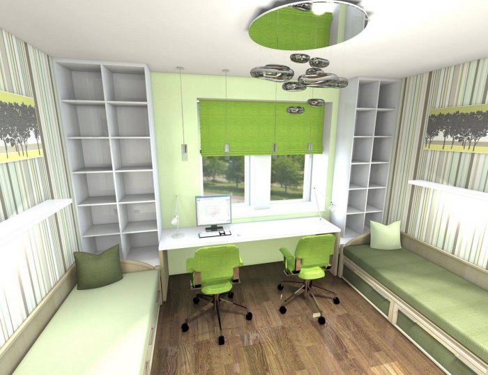 Детская комната для двух ма