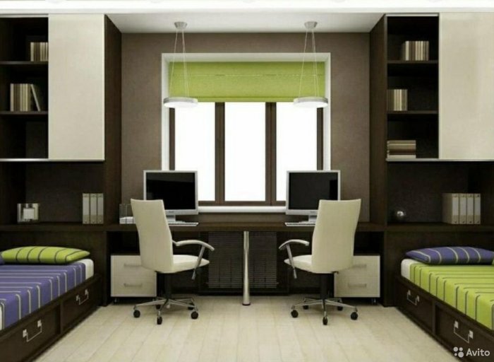 Комната для двоих школьников