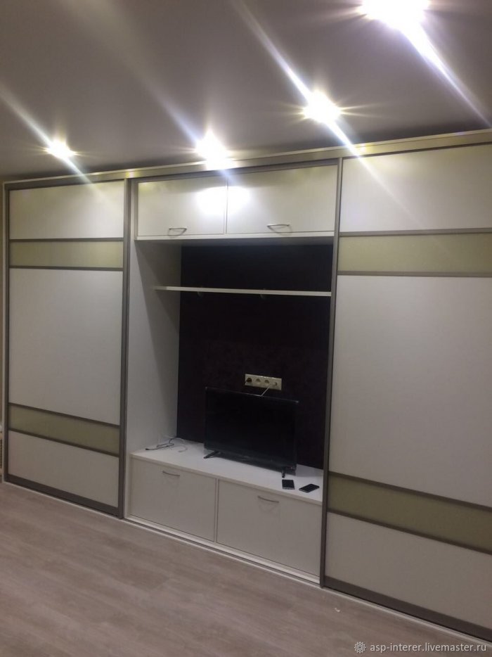 Встроенный шкаф под телевизор