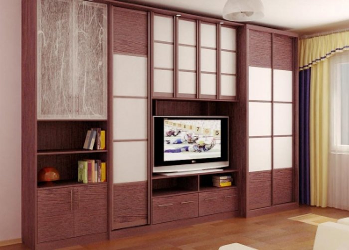 Стенка в гостиную со шкафом