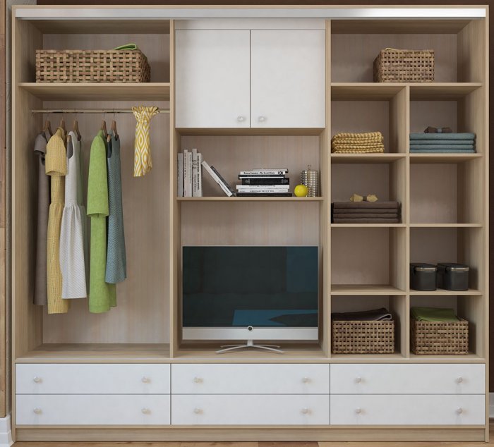 Шкаф с телевизором в спальню